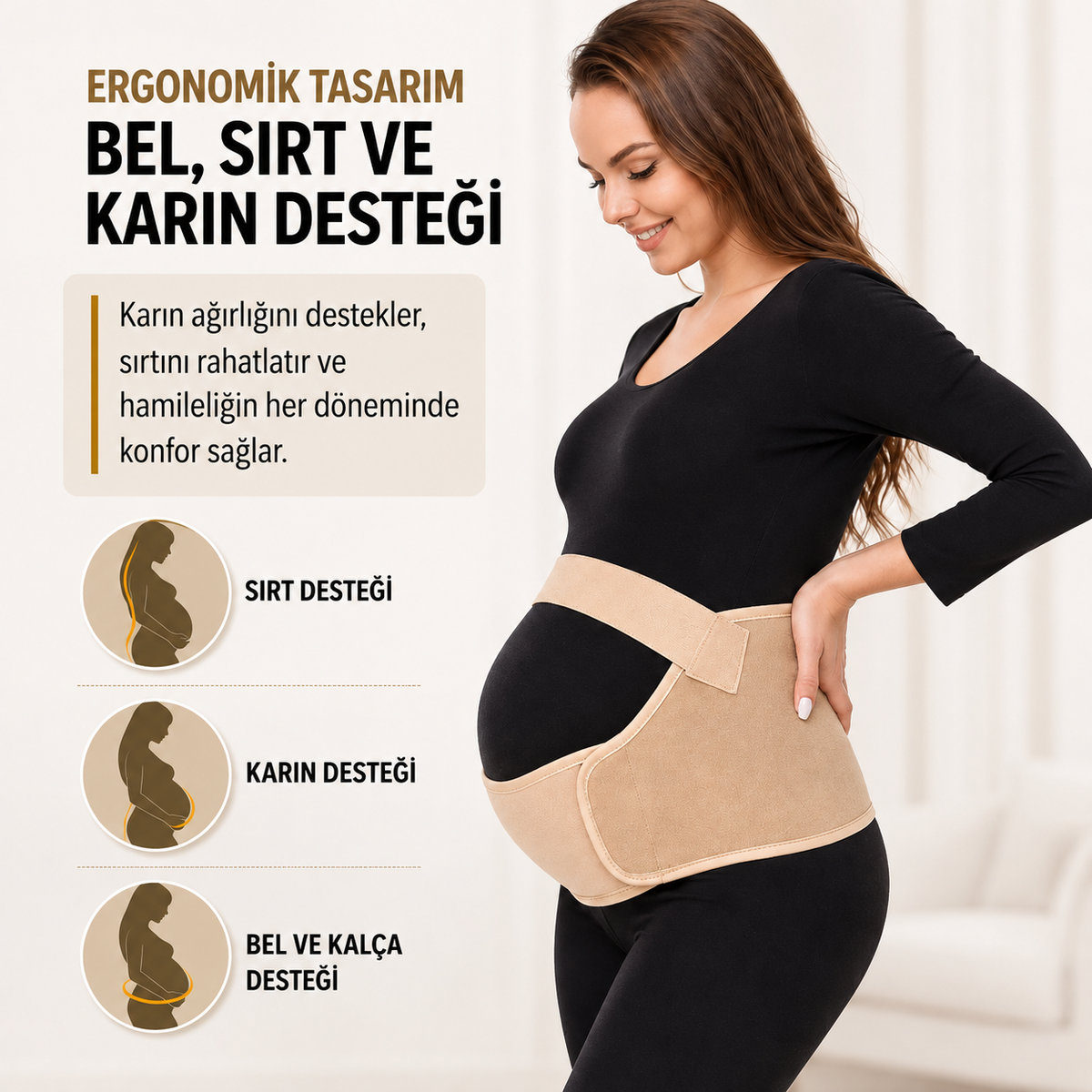 Hamilelikte Büyüyen Karnınızın Sırt Yükünü Hafifleten Hamile Bel Korsesi 499 tl Değerinde